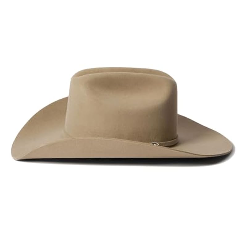 Stetson Black Corral Buffalo Collection Western Hat - SBCRAL-7540-07 Silver Sand Stetson ‎mens Hats & Caps
