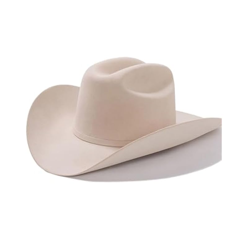 Stetson Silverbelly El Patron 48 30X Felt Hat with 3 pc Buckle Set SFEPTN-4840-61 Cream ‎mens Hats & Caps Stetson