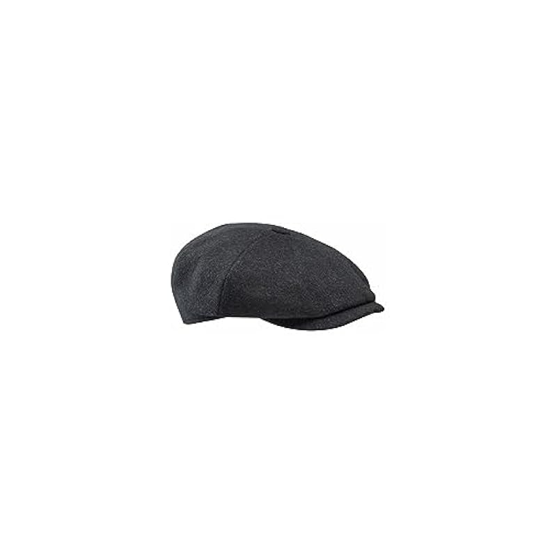 Stetson Stetson Men's Wool Cashmere Hatteras Cap Black (Black, 61) ‎mens Hats & Caps