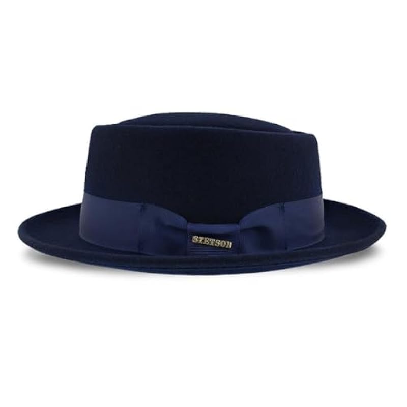 Stetson Stetson Cranston Wool Felt Porkpie Hat Navy ‎mens Hats & Caps