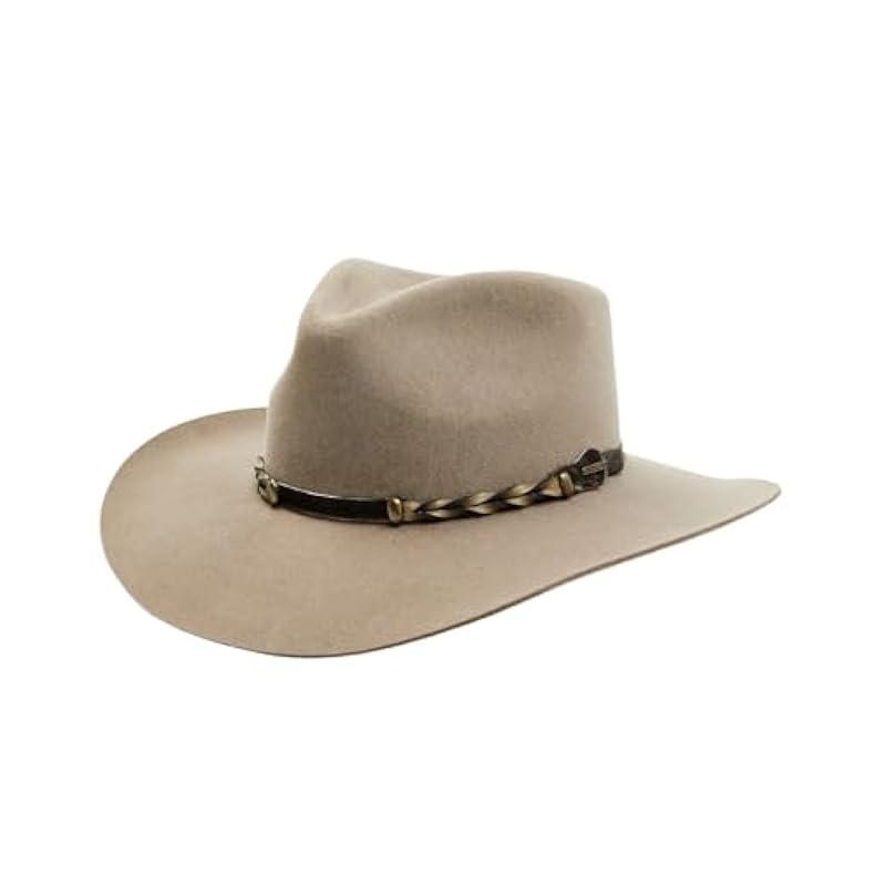 Stetson Hats & Caps ‎unisex-ad Stetson SBDFTR-1634 Stone Drifter 4X Buffalo Fur Felt Western Hat Stone