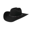 Stetson Stetson Mink Powder River 4X Cowboy Hat SBPWRV-754023 Black ‎mens Hats & Caps