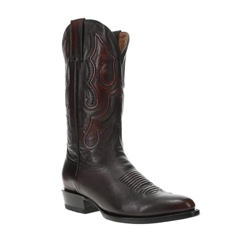 Stetson Stetson Mens Carlisle Embroidered Round Toe Casual Boots Mid Calf - Black - Size 15 D ‎mens Boots