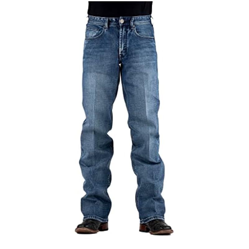 Stetson Western Jeans Mens Stitching 40 x 36 Blue 11-004-1313-4097 BU Jeans Stetson