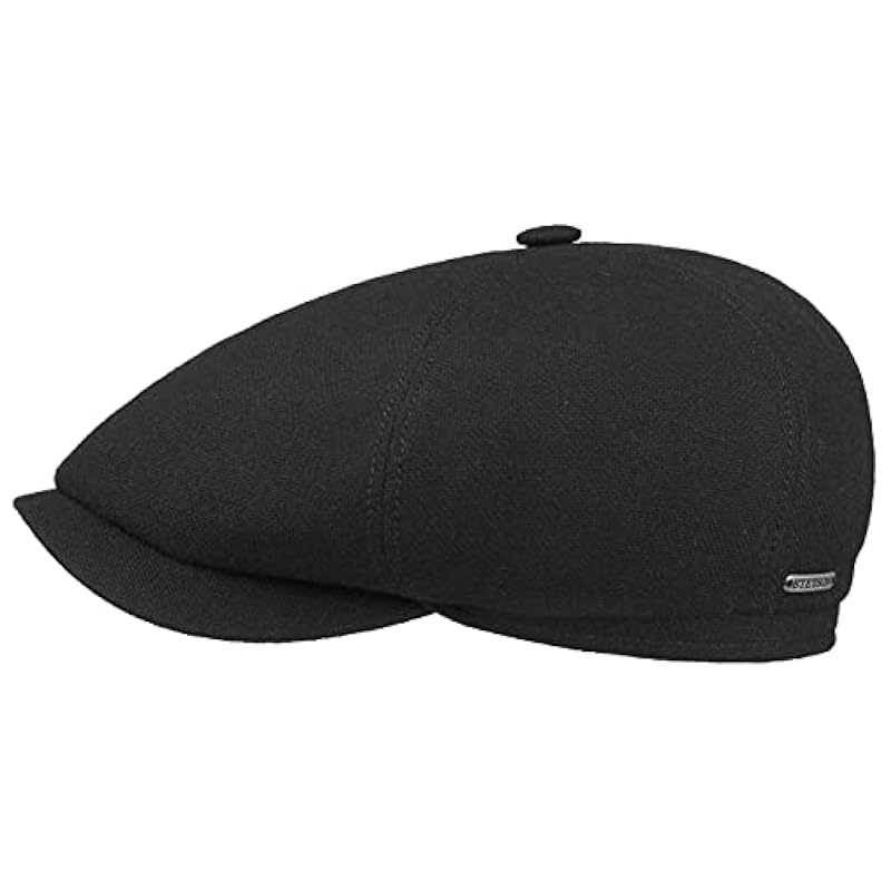 ‎mens Hats & Caps Stetson Stetson Ore Virgin Wool Flat Cap Men Black 6 7/8