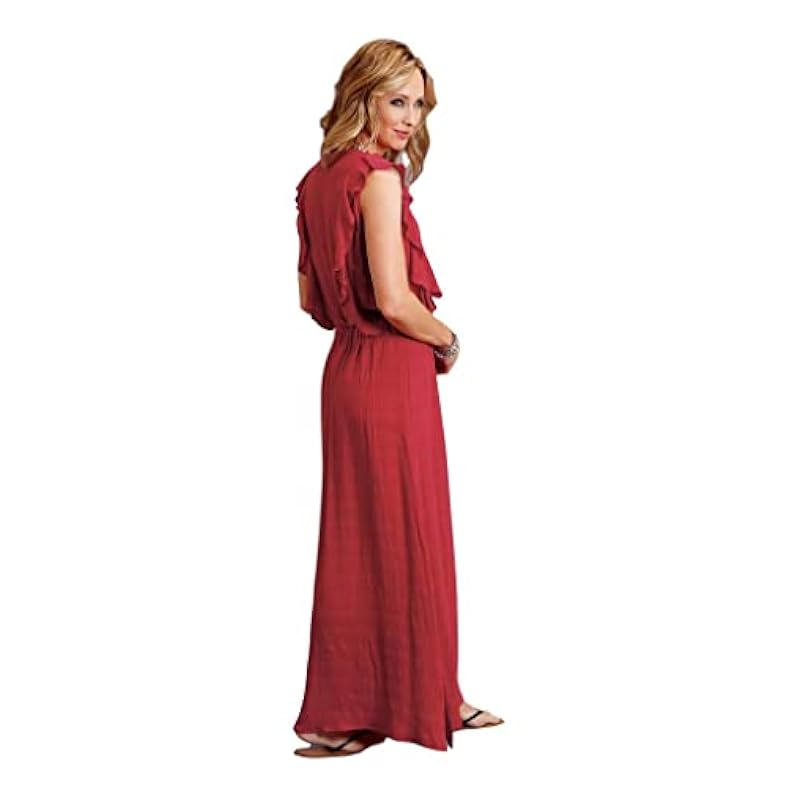 Dresses Stetson Stetson Western Dress Womens Tank Ruffles Red 11-057-0592-5048 RE Blue