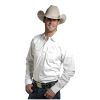 Stetson Stetson Western Shirt Mens L/S Snap White 11-001-0465-0025 WH White ‎mens Shirts