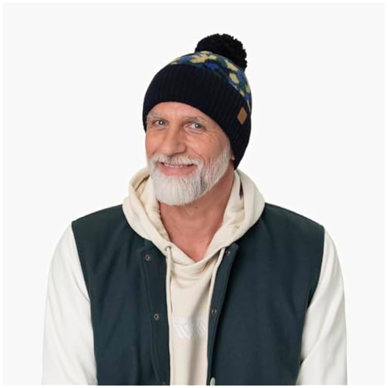 Stetson Jacquard x The Feebles Beanie Hat Men - Made in Italy Blue Stetson ‎mens Hats & Caps