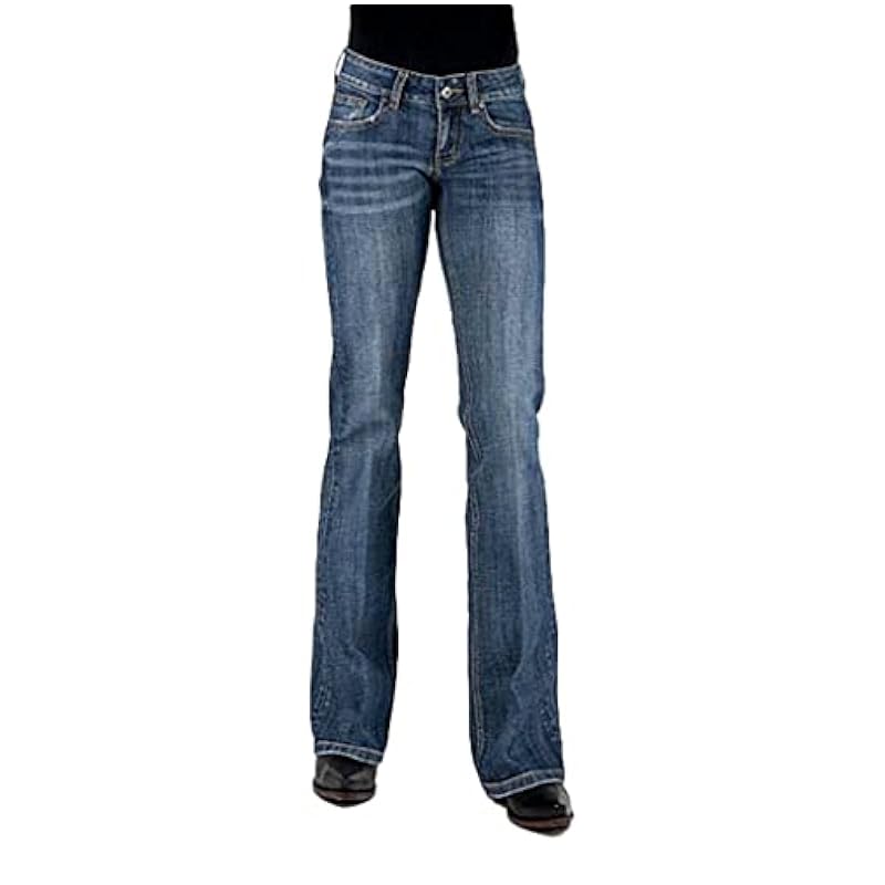Stetson Western Jeans Womens Bootcut 12 Reg Blue 11-054-0816-1322 BU ‎womens Jeans Stetson