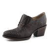 Stetson Women's Ash Western Booties Round Toe Brown 7.5 M Boots Stetson