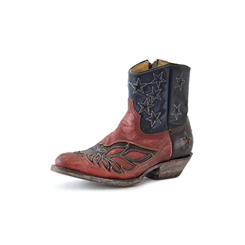 Stetson Boots ‎womens Stetson Western Boot Women Birdie Short 9.5 B Blue 12-021-5110-0663 BU