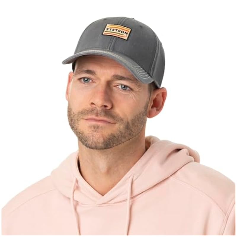 Stetson Stetson Lenloy Cotton Cap Men - Grey ‎mens Hats & Caps