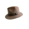 ‎mens Hats & Caps Stetson Stetson Men's London Cotton Suede Fedora Brown