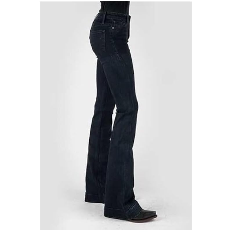 921 High Rise Flare Jeans Black Stetson X Long Inseam Size 6 Womens ‎womens Jeans Stetson