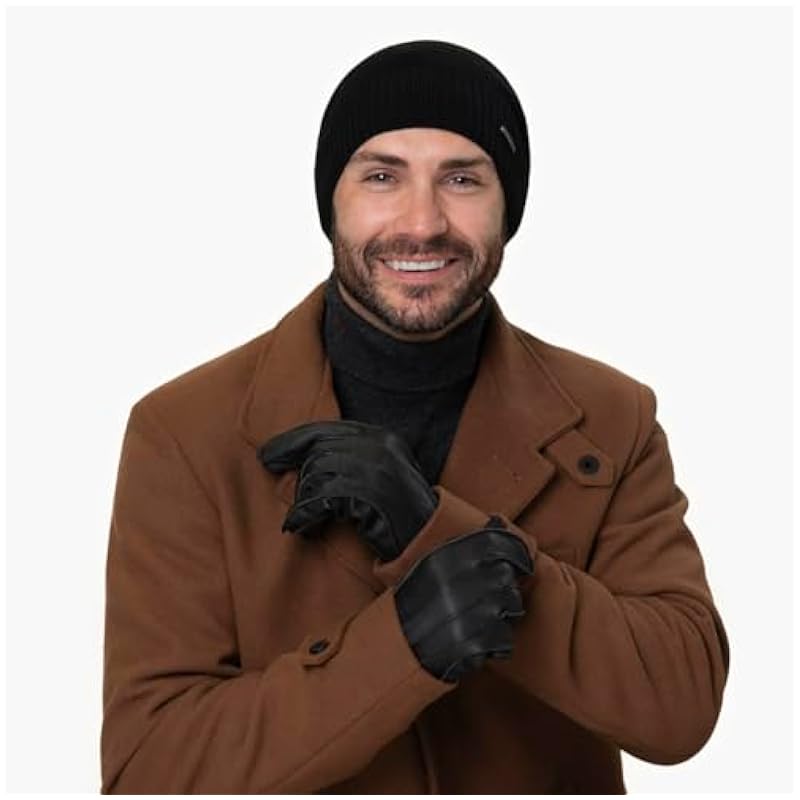 Stetson Stetson Janesville Leather Gloves Men - Black ‎mens Gloves & Mittens