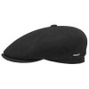 Stetson Reid 6 Panel Flat Cap Men - Black ‎mens Hats & Caps Stetson