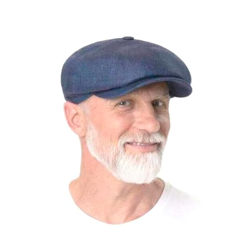 Stetson Hatteras Classic Linen Flat Cap Women/Men - Made in The EU Light Grey ‎mens Hats & Caps Stetson