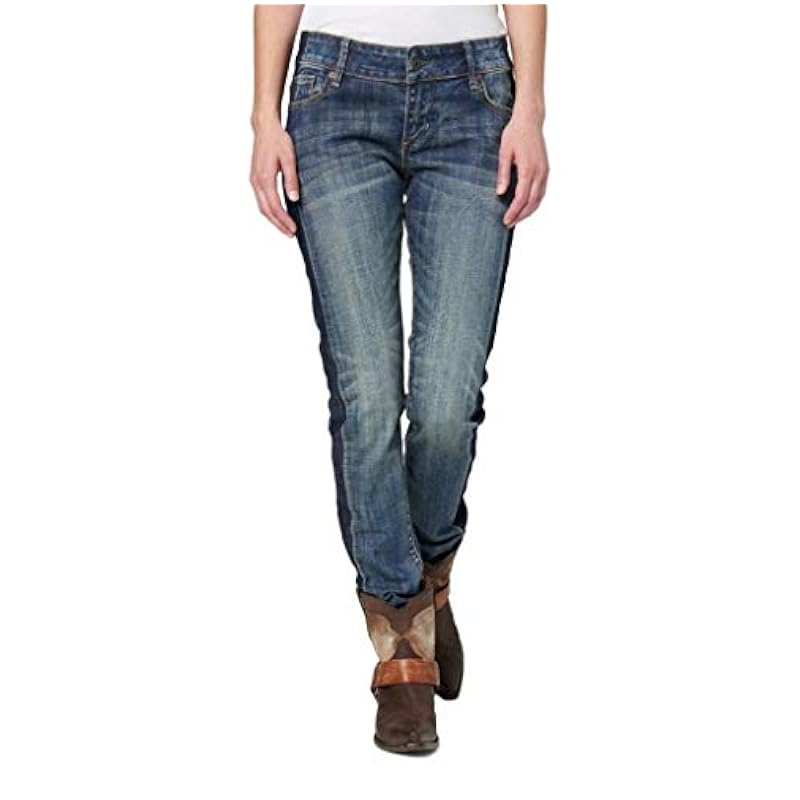 ‎womens Jeans Stetson Stetson Women's 503 Pixie Stix Fit Straight Leg Jeans Blue 2W x 32L