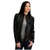‎Womens Coats, Jackets & Vests Stetson Stetson Women's Leather Jacket Black X-Large