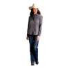 Stetson Tops, Tees & Blouses ‎womens Stetson Western Shirt Womens L/S Aztec L Gray 11-050-0565-7066 GY