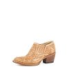 Stetson Women's Nina Western Booties Round Toe Brown 6 M ‎womens Boots Stetson