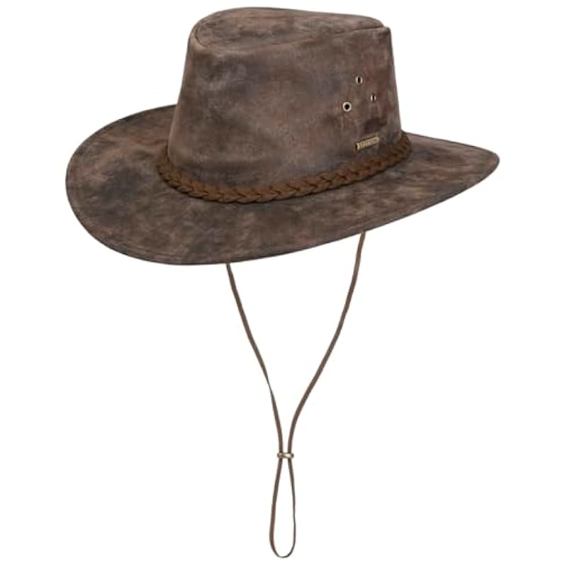 ‎mens Hats & Caps Stetson Stetson Pigskin Western Leather Hat Men - Brown