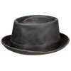 Stetson Odenton Pork Pie Cloth Hat Women/Men | Brown Stetson ‎mens Hats & Caps