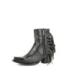 Stetson Fringe Womens Black Leather Evie Ankle Boots 11 Stetson ‎womens Boots