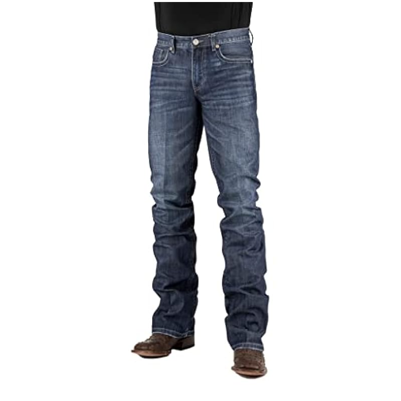 ‎mens Jeans Stetson Stetson Slim Fit Med Distress Stone Wash Slim Fit Medium Stone Wash Jean (29W x 34L) 11-004-1120-0028BU Blue