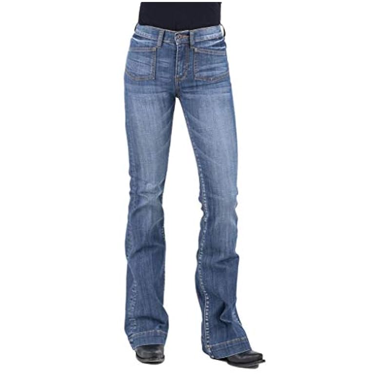‎womens Jeans Stetson Stetson Women's 921 High Waist Flare Jeans Blue 4 LNG
