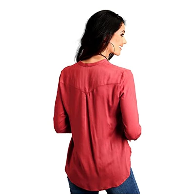 Stetson Stetson Western Shirt Women L/S Button XL Cinnamon 11-050-0565-6023 BR ‎womens Tops, Tees & Blouses