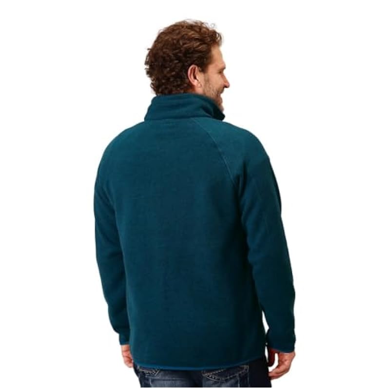 ‎mens Sweaters Stetson Stetson Western Sweater Mens Solid 1/4 Zip S Blue 11-014-0120-6073 BU