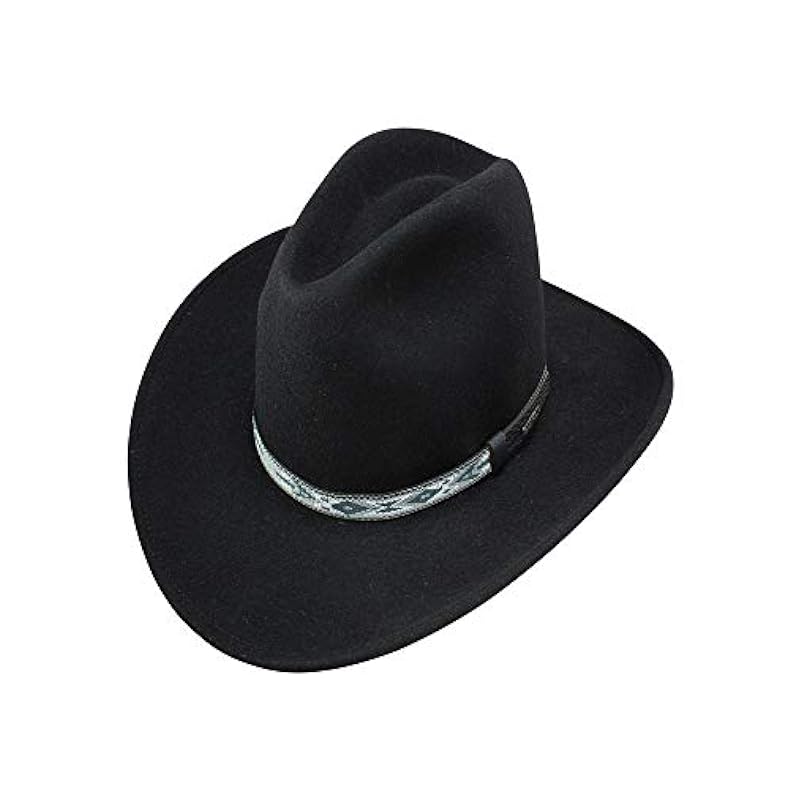 Stetson Stetson Men's Granger Crushable Wool Leather Hatband Western Cowboy Hat - Black Black ‎mens Hats & Caps