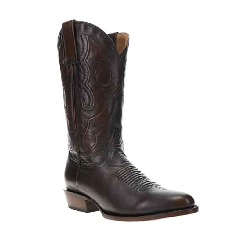 Stetson Boots ‎mens Stetson Mens Carlisle Embroidered Round Toe Casual Boots Mid Calf - Brown - Size 8.5 D