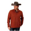 Stetson Western Sweater Mens Polyester Knit M Rust 11-014-0120-6075 RT Stetson ‎men Sweaters