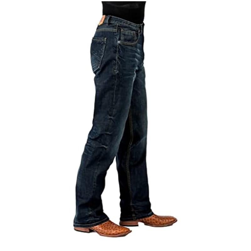 Stetson Western Jeans Mens Straight 38 x 34 Blue 11-004-1210-8002 BU Stetson ‎mens Jeans