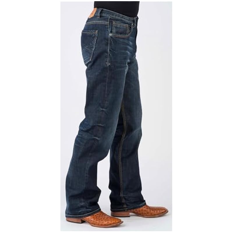 Stetson Jeans ‎mens Stetson Men's Modern Fit Bootcut Jeans Blue 32W x 34L