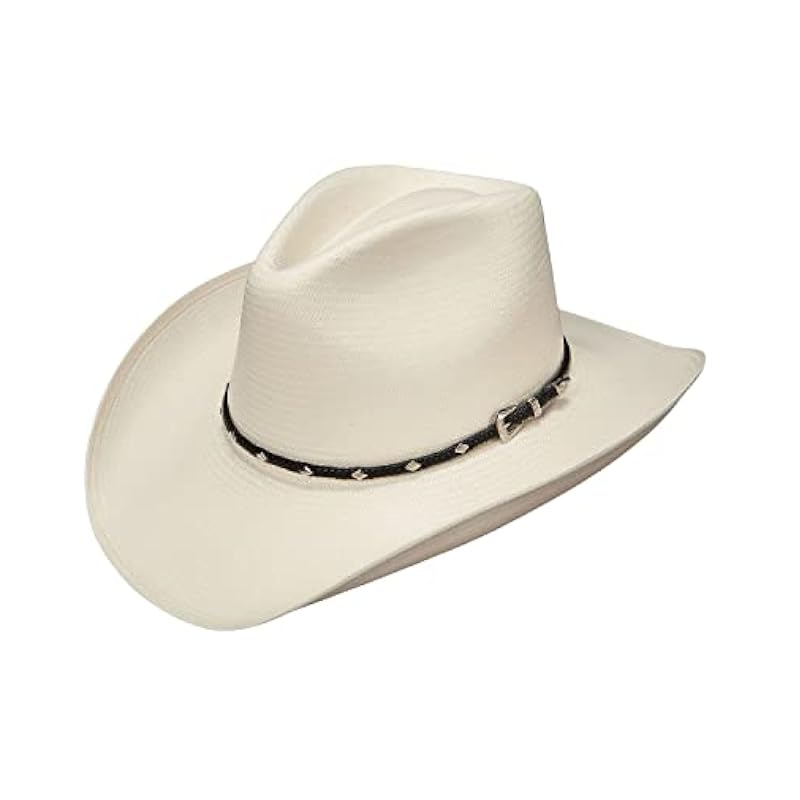 Stetson Stetson Men's Diamond Jim 8X Shantung Straw Cowboy Hat Natural 6 3/4 ‎mens Hats & Caps