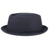 Stetson Athens Cotton Pork Pie Hat Women/Men | Made in Italy Navy ‎womens Hats & Caps Stetson