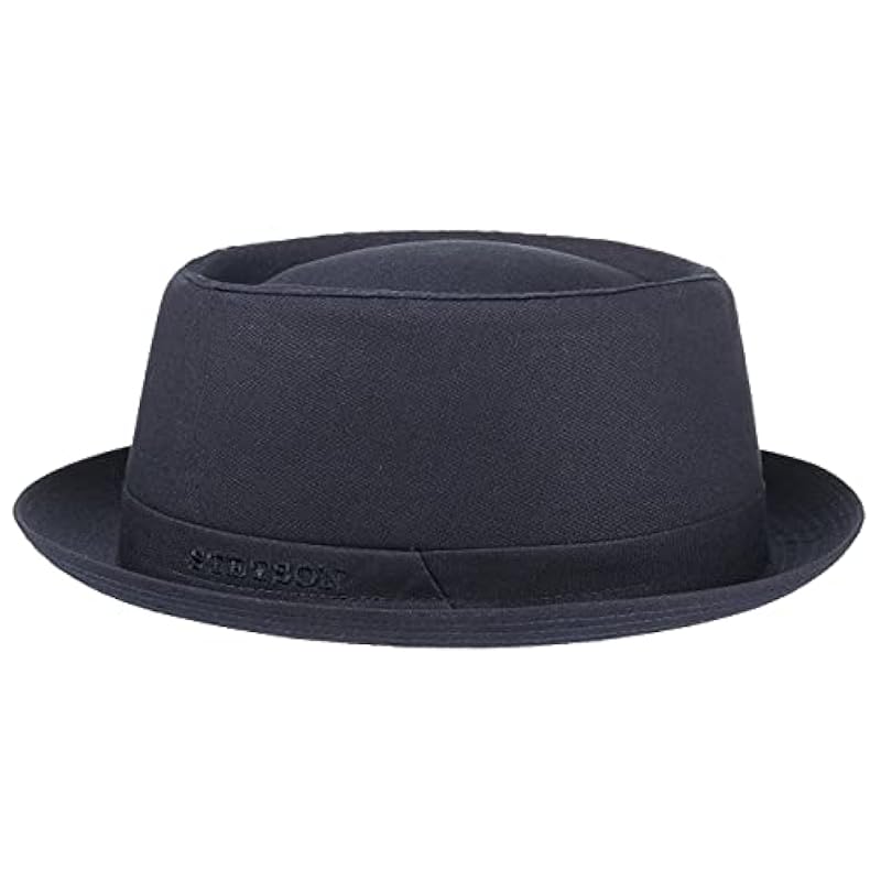 Stetson Athens Cotton Pork Pie Hat Women/Men | Made in Italy Navy ‎womens Hats & Caps Stetson