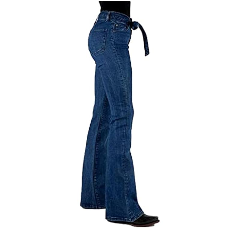 Stetson Jeans ‎womens Stetson Western Jeans Womens Self Tie 12 Long Blue 11-054-0921-2415 BU