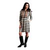 Stetson Dresses ‎womens Stetson Women's Buffalo Plaid Collared Shirt Dress White Small