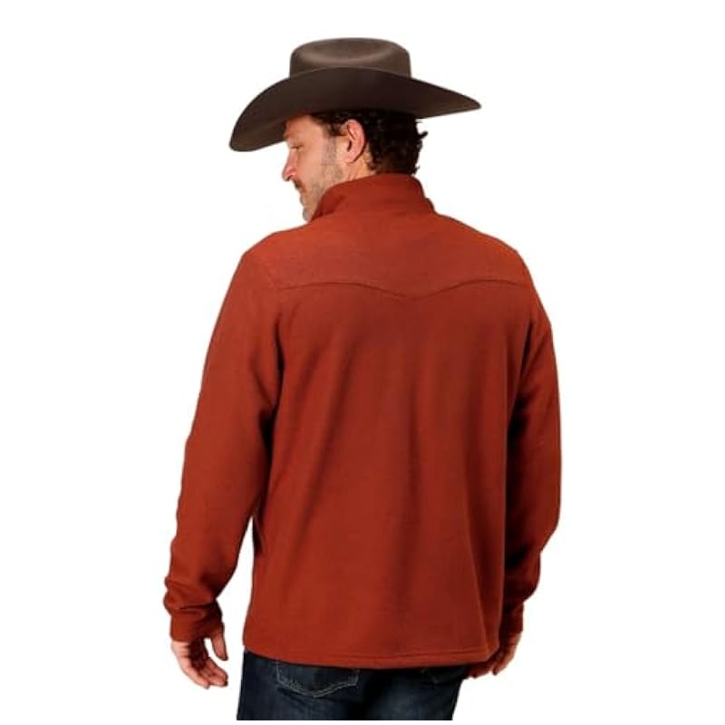 Stetson Western Sweater Mens Polyester Knit M Rust 11-014-0120-6075 RT Stetson ‎men Sweaters