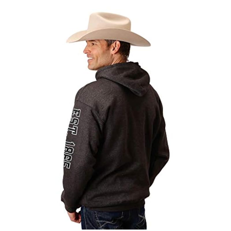 ‎mens Active Stetson Stetson Western Sweatshirt Mens Hoodie XL Gray 11-097-0562-0889 GY
