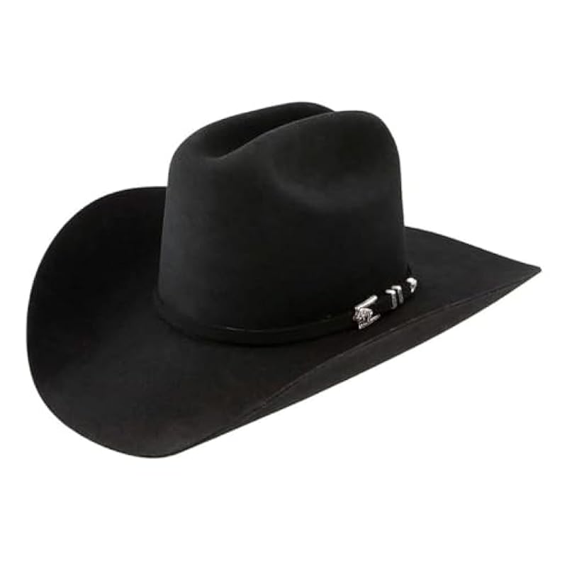 ‎mens Hats & Caps Stetson Stetson Black Corral Buffalo Collection Western Hat - SBCRAL-7540-07 Black