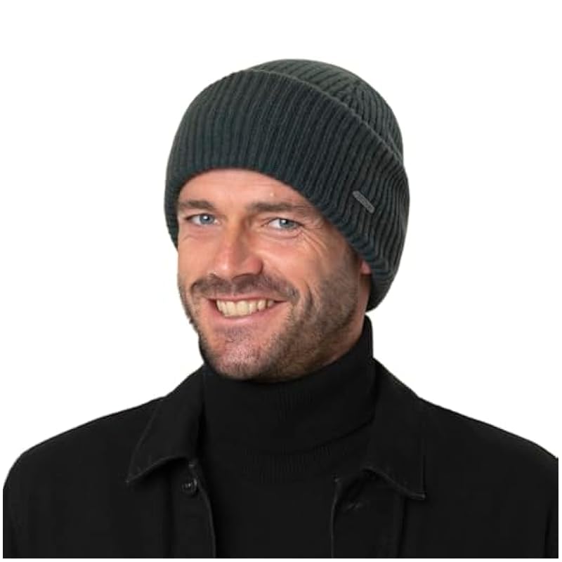Stetson Classic Uni Wool Beanie Hat Women/Men - Made in Italy Navy ‎womens Hats & Caps Stetson