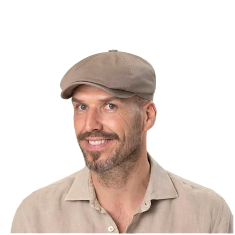 Stetson Stetson Cotton Twill Flat Cap Women/Men - Taupe ‎mens Hats & Caps