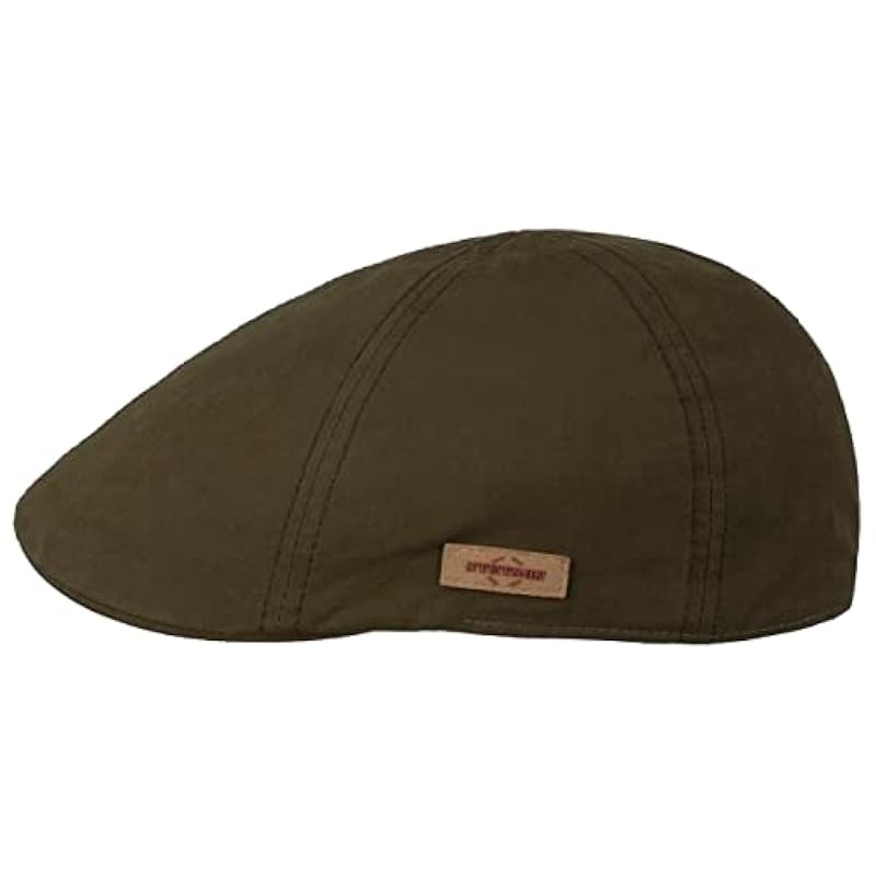 Stetson Texas Waxed Cotton WR Flat Cap Men - Olive Stetson ‎mens Hats & Caps