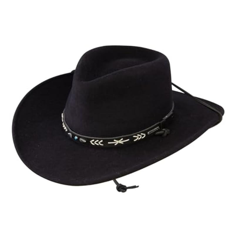 Stetson Men's Twstfe Black ‎mens Hats & Caps Stetson