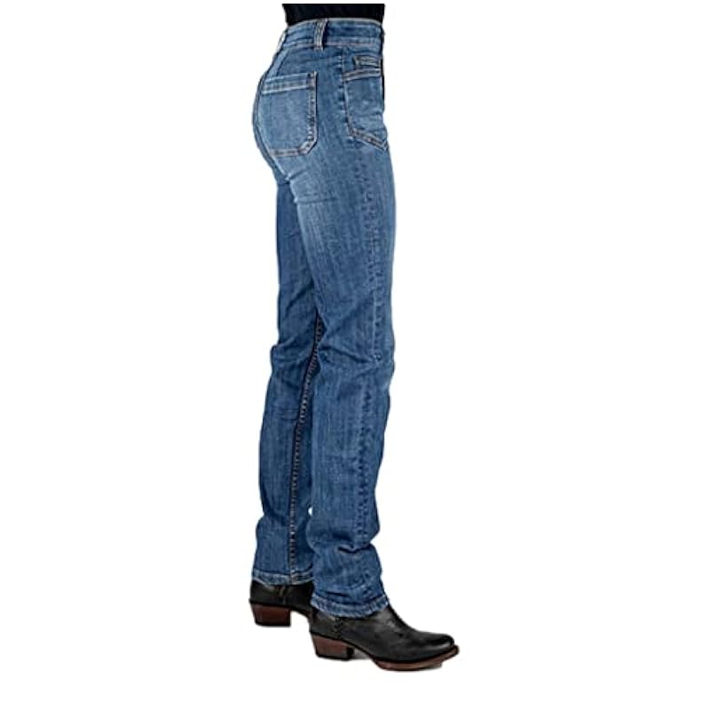 Stetson Jeans ‎womens Stetson Western Jeans Womens Straight 2 Long Blue 11-054-0915-3003 BU